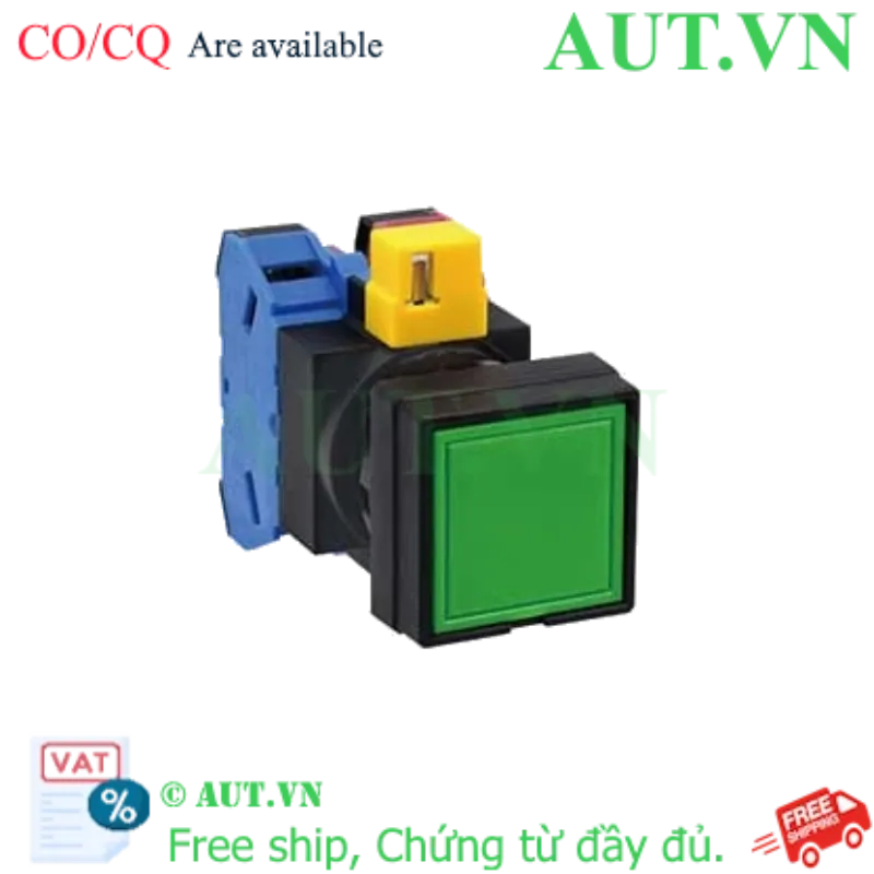 Ảnh của Nút nhấn nhả không đèn IDEC HW2B-M111G-MAU D22 1NO+1NC (Xanh)