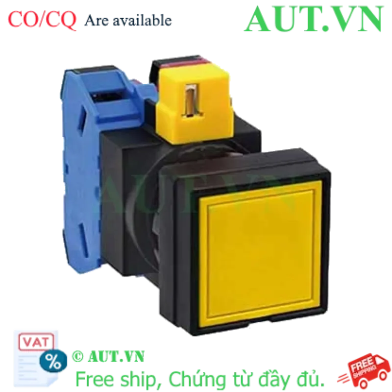 Ảnh của Nút nhấn nhả không đèn IDEC HW2B-M111Y D22 1NO+1NC (Vàng)