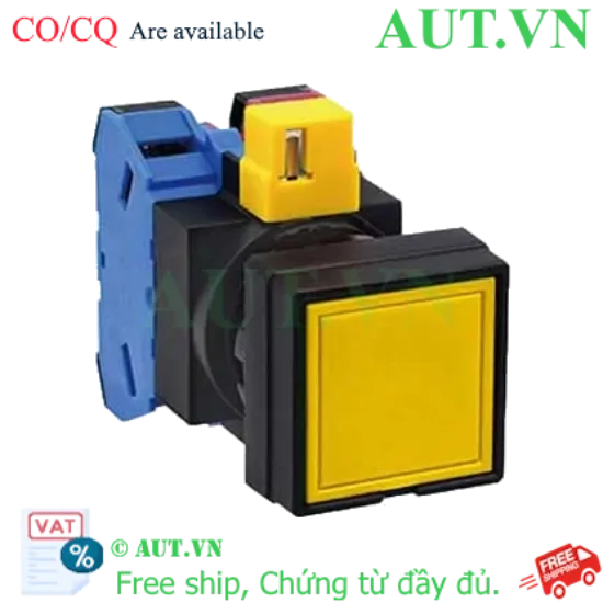 Ảnh của Nút nhấn nhả không đèn IDEC HW2B-M111Y-MAU D22 1NO+1NC (Vàng)
