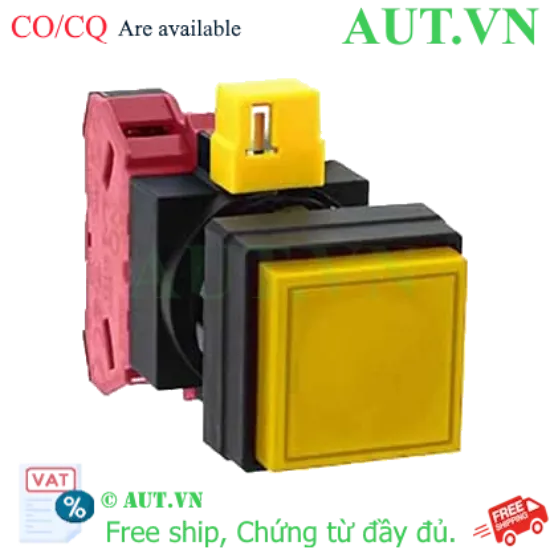 Ảnh của Nút nhấn nhả không đèn IDEC HW2B-M201Y-MAU D22 1NC (Vàng)
