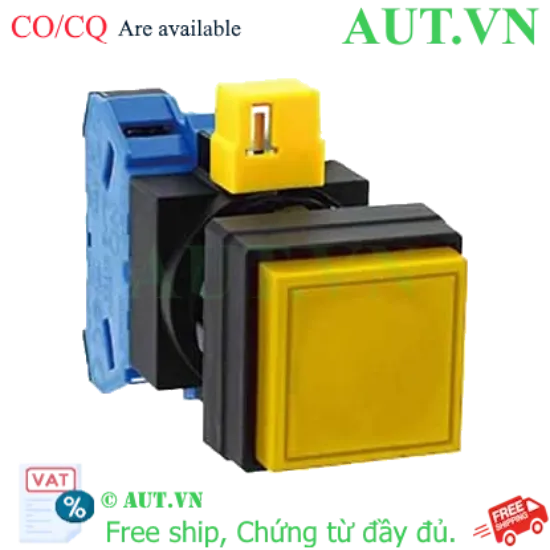 Ảnh của Nút nhấn nhả không đèn IDEC HW2B-M210Y-MAU D22 1NO (Vàng)