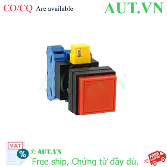 Ảnh của Nút nhấn nhả không đèn IDEC HW2B-M211R-MAU D22 1NO+1NC (Đỏ)