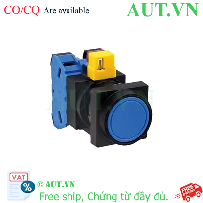 Ảnh của Nút nhấn nhả không đèn IDEC HW3B-M111S D22 1NO+1NC (Xanh)