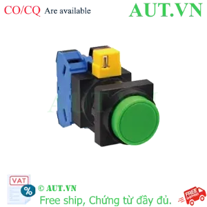 Ảnh của Nút nhấn nhả không đèn IDEC HW3B-M211G-MAU D22 1NO+1NC (Xanh)