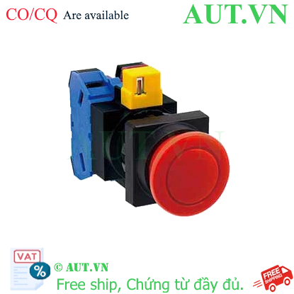 Ảnh của Nút nhấn nhả không đèn IDEC HW3B-M311R-MAU D22 1NO+1NC (Đỏ)