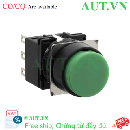 Ảnh của Nút nhấn nhả không đèn IDEC LB1B-M1T1G D16 1NO+1NC (Xanh)