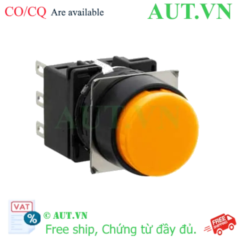 Ảnh của Nút nhấn nhả không đèn IDEC LB1B-M1T1LA D16 1NO+1NC (Hổ phách)