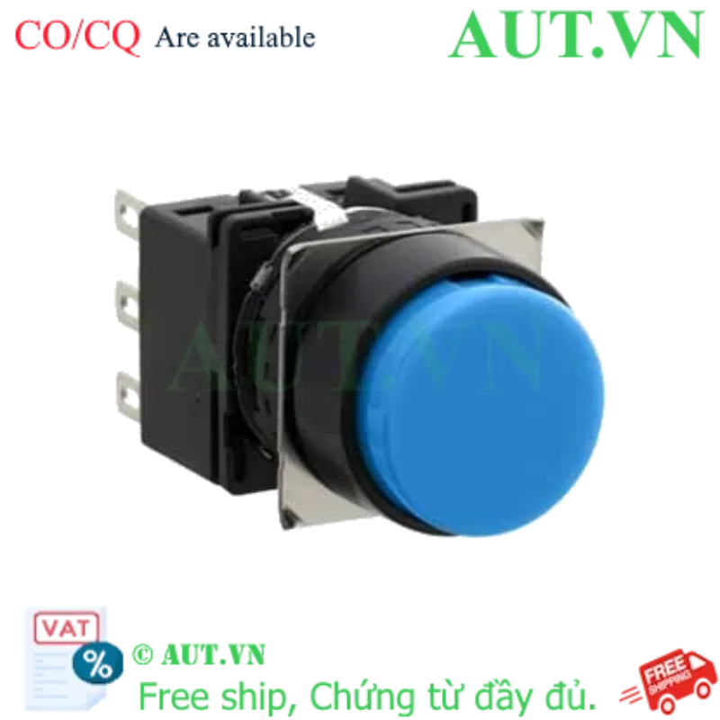 Ảnh của Nút nhấn nhả không đèn IDEC LB1B-M1T1LS D16 1NO+1NC (Xanh)