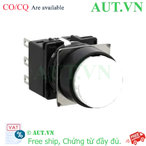 Ảnh của Nút nhấn nhả không đèn IDEC LB1B-M1T2LW D16 2NO+2NC (Trắng)