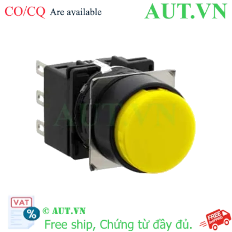 Ảnh của Nút nhấn nhả không đèn IDEC LB1B-M1T6Y D16 2NO+2NC (Vàng)