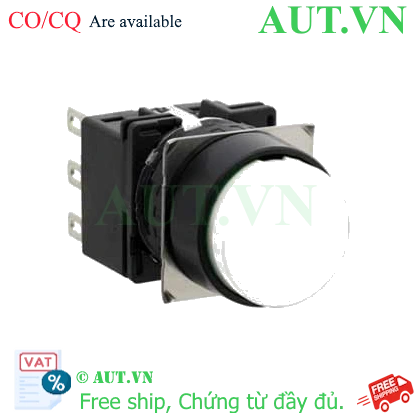 Ảnh của Nút nhấn nhả không đèn IDEC LB1B-M1T7W D16 3NO+3NC (Trắng)