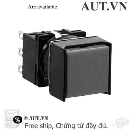 Ảnh của Nút nhấn nhả không đèn IDEC LB2B-M1T2B D16 2NO+2NC (Đen)