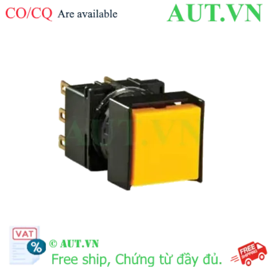 Ảnh của Nút nhấn nhả không đèn IDEC LB2B-M1T2LY D16 2NO+2NC (Vàng)