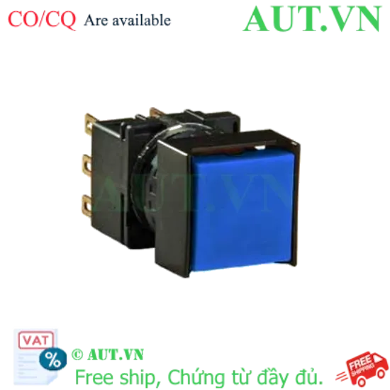 Ảnh của Nút nhấn nhả không đèn IDEC LB2B-M1T7LS D16 3NO+3NC (Xanh)