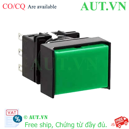 Ảnh của Nút nhấn nhả không đèn IDEC LB3B-M1T1LG D16 1NO+1NC (Xanh)