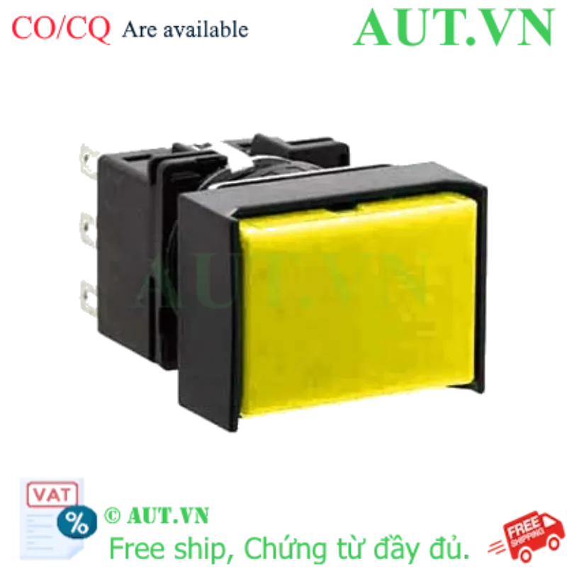 Ảnh của Nút nhấn nhả không đèn IDEC LB3B-M1T3LY D16 3NO+3NC (Vàng)