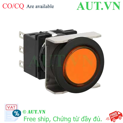 Ảnh của Nút nhấn nhả không đèn IDEC LB6B-M1T2LA D18 2NO+2NC (Hổ phách)