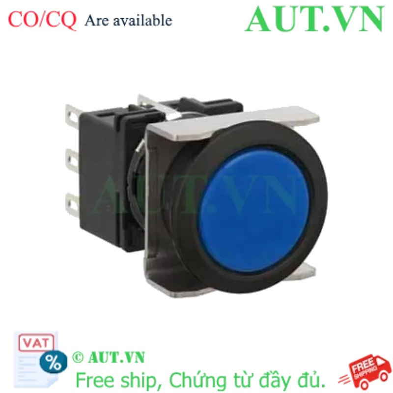 Ảnh của Nút nhấn nhả không đèn IDEC LB6B-M1T2VS D18 2NO+2NC (Xanh)