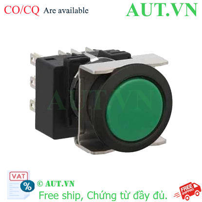 Ảnh của Nút nhấn nhả không đèn IDEC LB6B-M1T3G D18 3NO+3NC (Xanh)