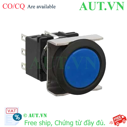 Ảnh của Nút nhấn nhả không đèn IDEC LB6B-M1T3S D18 3NO+3NC (Xanh)