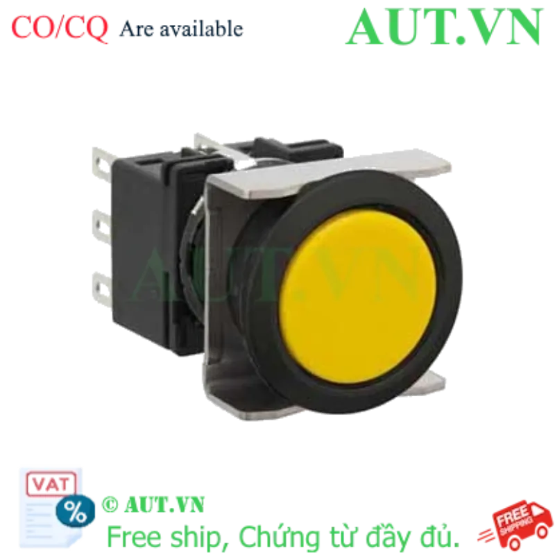 Ảnh của Nút nhấn nhả không đèn IDEC LB6B-M1T3VY D18 3NO+3NC (Vàng)