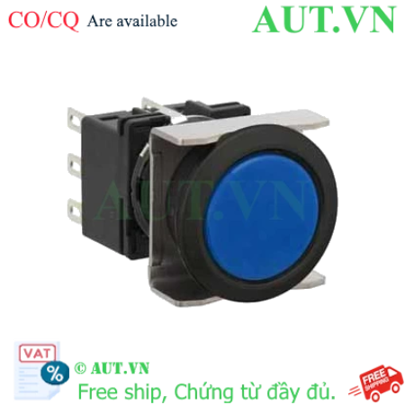 Ảnh của Nút nhấn nhả không đèn IDEC LB6B-M1T7S D18 3NO+3NC (Xanh)