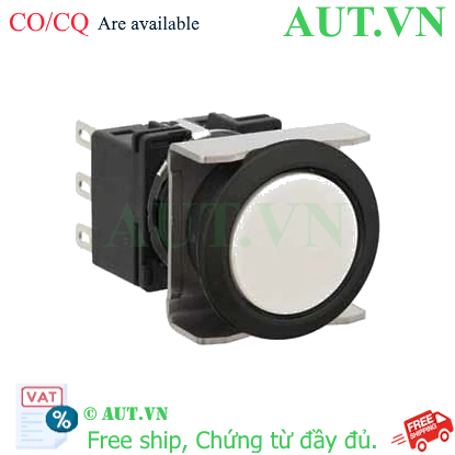 Ảnh của Nút nhấn nhả không đèn IDEC LB6B-M1T7W D18 3NO+3NC (Trắng)