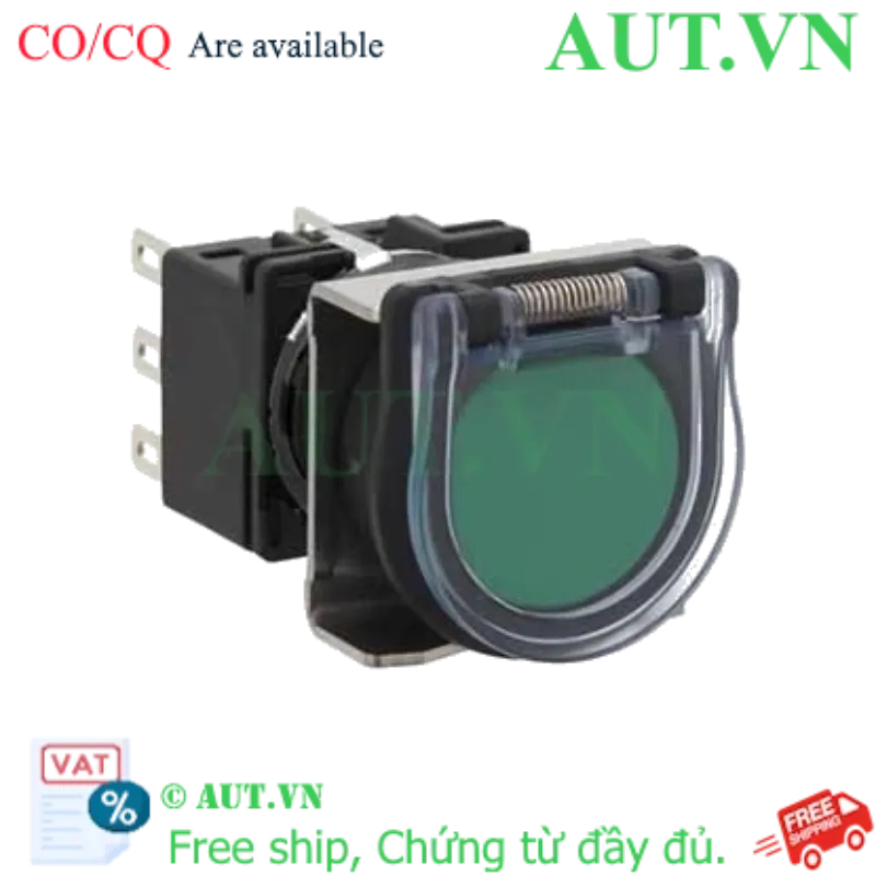 Ảnh của Nút nhấn nhả không đèn IDEC LB6GB-M1T1VG D18 1NO+1NC (Xanh)