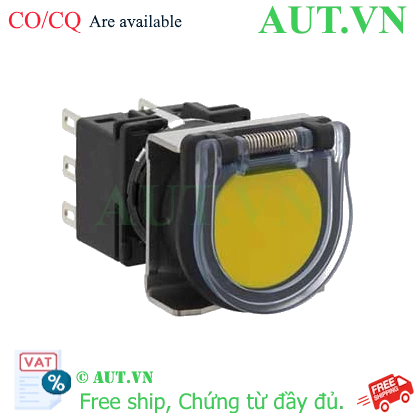 Ảnh của Nút nhấn nhả không đèn IDEC LB6GB-M1T2VY D18 2NO+2NC (Vàng)