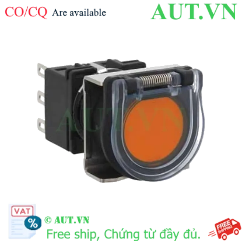 Ảnh của Nút nhấn nhả không đèn IDEC LB6GB-M1T6LA D18 2NO+2NC (Hổ phách)