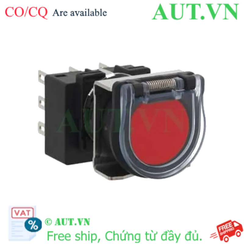 Ảnh của Nút nhấn nhả không đèn IDEC LB6GB-M1T6R D18 2NO+2NC (Đỏ)