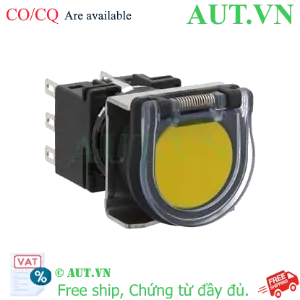 Ảnh của Nút nhấn nhả không đèn IDEC LB6GB-M1T6Y D18 2NO+2NC (Vàng)