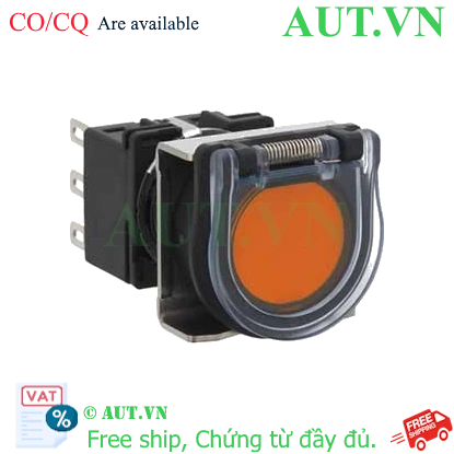 Ảnh của Nút nhấn nhả không đèn IDEC LB6GB-M1T7LA D18 3NO+3NC (Hổ phách)