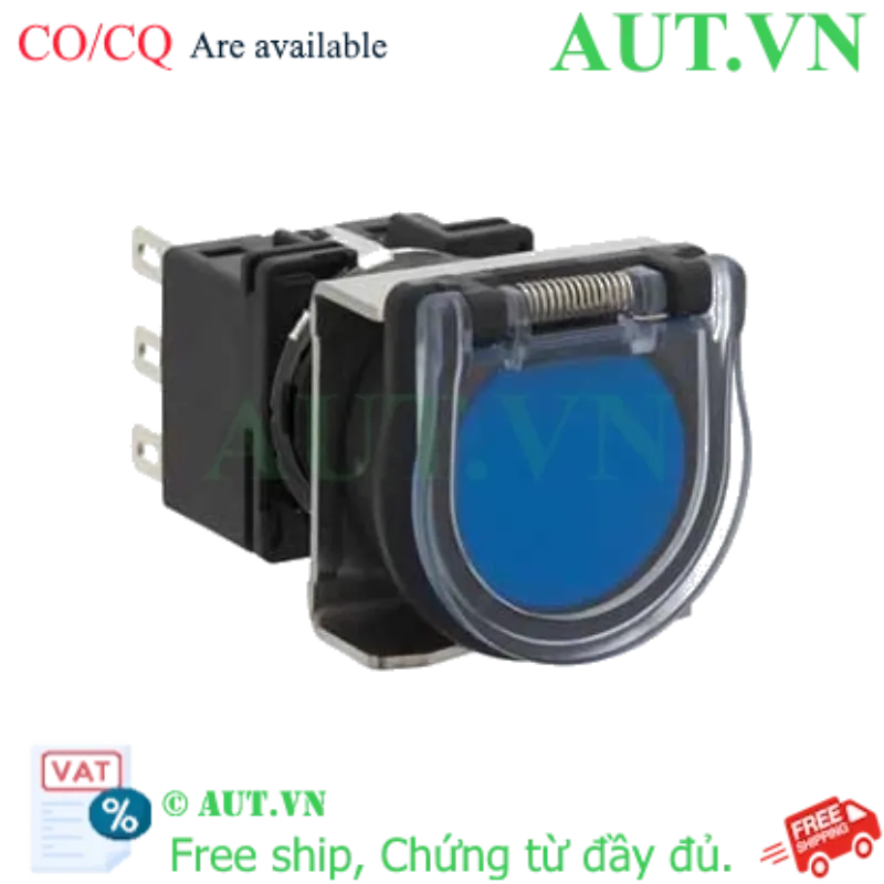 Ảnh của Nút nhấn nhả không đèn IDEC LB6GB-M1T7LS D18 3NO+3NC (Xanh)