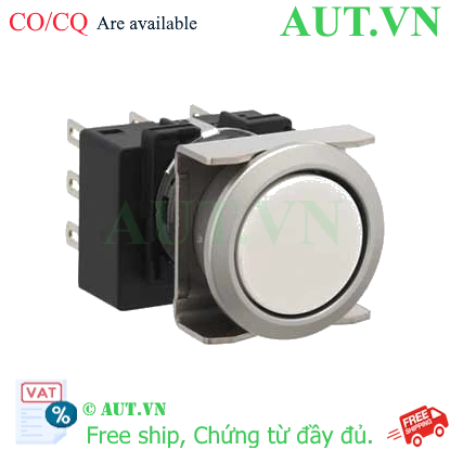 Ảnh của Nút nhấn nhả không đèn IDEC LB6MB-M1T1LW D18 1NO+1NC (Trắng)