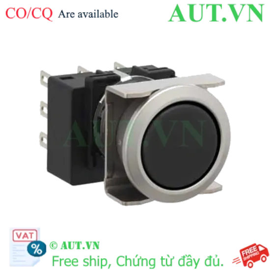 Ảnh của Nút nhấn nhả không đèn IDEC LB6MB-M1T1VB D18 1NO+1NC (Đen)