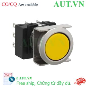Ảnh của Nút nhấn nhả không đèn IDEC LB6MB-M1T1Y D18 1NO+1NC (Vàng)