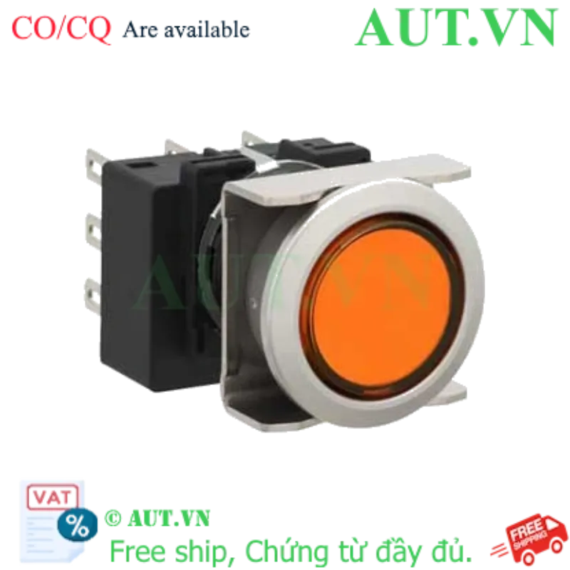 Ảnh của Nút nhấn nhả không đèn IDEC LB6MB-M1T2LA D18 2NO+2NC (Hổ phách)