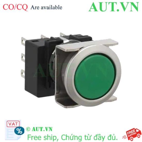 Ảnh của Nút nhấn nhả không đèn IDEC LB6MB-M1T3LG D18 3NO+3NC (Xanh)