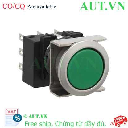 Ảnh của Nút nhấn nhả không đèn IDEC LB6MB-M1T6G D18 2NO+2NC (Xanh)