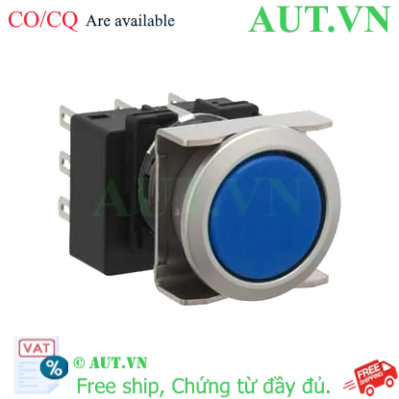 Ảnh của Nút nhấn nhả không đèn IDEC LB6MB-M1T6LS D18 2NO+2NC (Xanh)