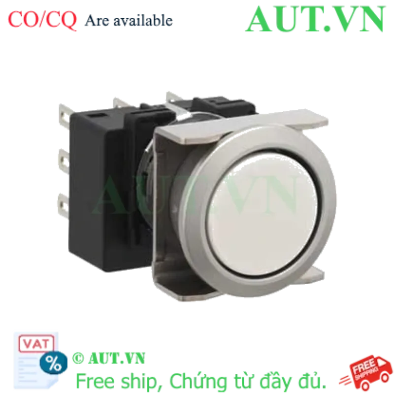 Ảnh của Nút nhấn nhả không đèn IDEC LB6MB-M1T6W D18 2NO+2NC (Trắng)