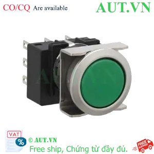 Ảnh của Nút nhấn nhả không đèn IDEC LB6MB-M1T7G D18 3NO+3NC (Xanh)