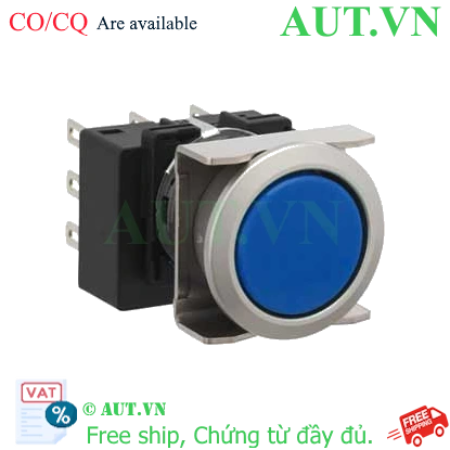 Ảnh của Nút nhấn nhả không đèn IDEC LB6MB-M1T7LS D18 3NO+3NC (Xanh)