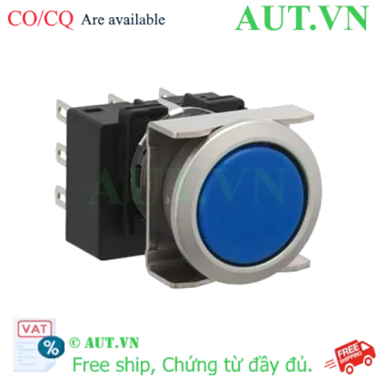 Ảnh của Nút nhấn nhả không đèn IDEC LB6MB-M1T7LS D18 3NO+3NC (Xanh)