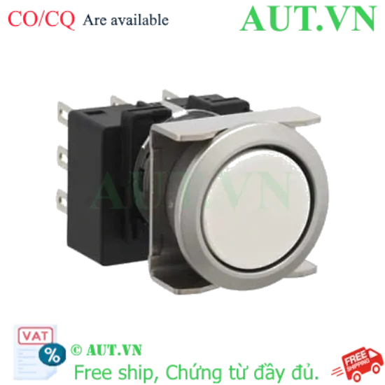 Ảnh của Nút nhấn nhả không đèn IDEC LB6MB-M1T7LW D18 3NO+3NC (Trắng)