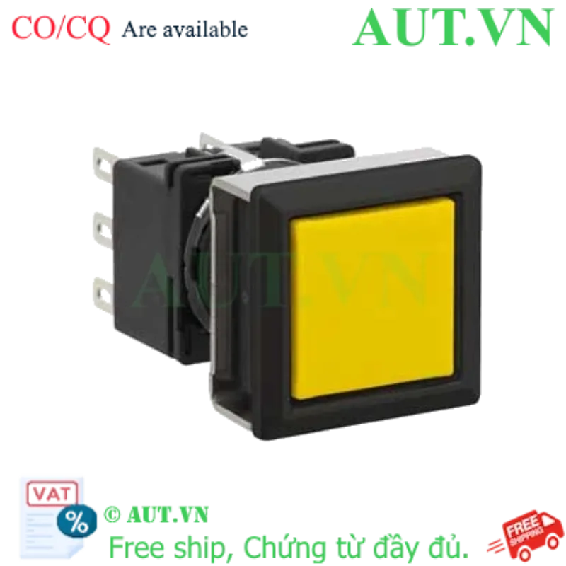 Ảnh của Nút nhấn nhả không đèn IDEC LB7B-M1T3LY 3NO+3NC (Vàng)