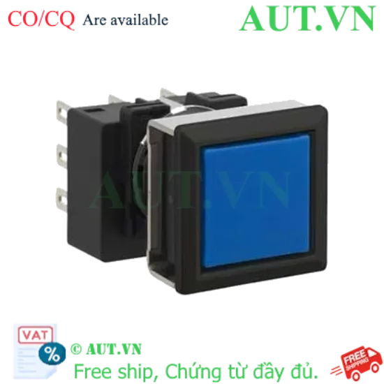 Ảnh của Nút nhấn nhả không đèn IDEC LB7B-M1T6S 2NO+2NC (Xanh)