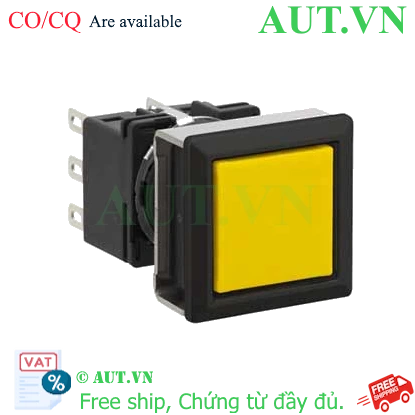 Ảnh của Nút nhấn nhả không đèn IDEC LB7B-M1T6Y 2NO+2NC (Vàng)