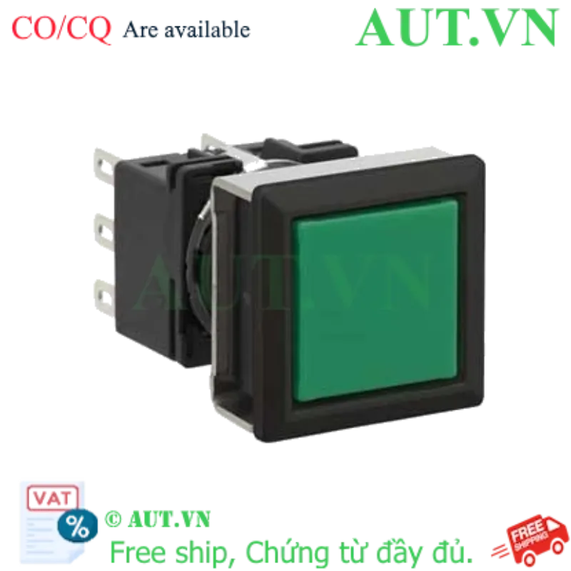 Ảnh của Nút nhấn nhả không đèn IDEC LB7B-M1T7LG 3NO+3NC (Xanh)